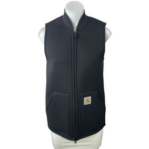 Carhartt Car-Lux Women's Dark Gray Fleece Full Zip Vest Coat Jacket Size XS